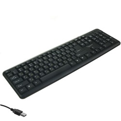 Клавиатура Gembird KB-8320U-BL, проводная, мембранная,  USB, 104 клавиши, черная