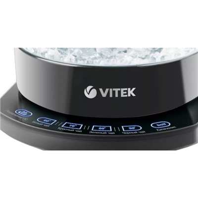 Чайник электрический Vitek VT-1113BK, 2200 Вт, 1.7 л, черный