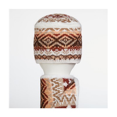 Кубанка двойка (шапка+шарф) Комплект