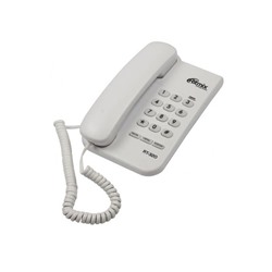 Телефон Ritmix RT-320, проводной, настенная установка, белый