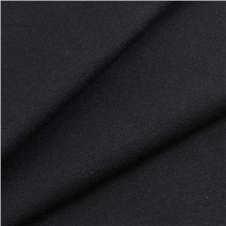Ткань на отрез футер с лайкрой 1406-1 цвет черный