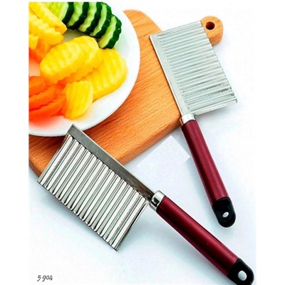 Кухонный волнистый нож для фигурной нарезки овощей и фруктов