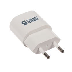 Сетевое зарядное устройство CaseGuru, 2 USB, 2.1/1 A, белый
