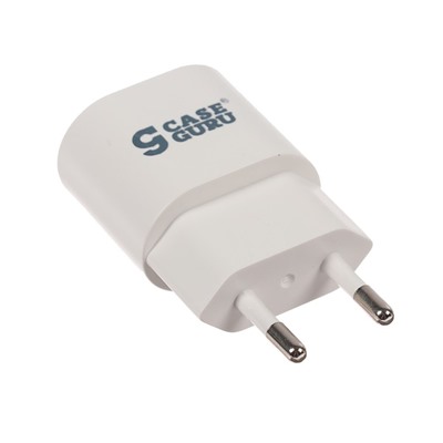 Сетевое зарядное устройство CaseGuru, 2 USB, 2.1/1 A, белый