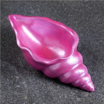 Кашпо - органайзер "Ракушка" розовый металлик, 13х6х3см
