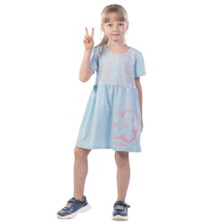 Платье для девочек Child of flowers, рост 128 см, цвет голубой