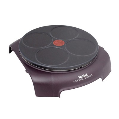 Блинница Tefal PY303633, 720Вт, 4 блинчика, антипригарное покрытие, фиолетовая