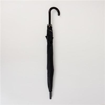 Зонт - трость полуавтоматический «Однотонный», двухслойный, 16 спиц, R = 52 см, цвет МИКС