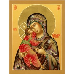 Вышивка крестиком 40х50 - Владимирская икона Божьей Матери