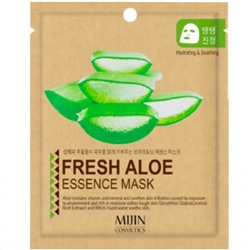 MJ Маска тканевая для лица Essence Mask Fresh Aloe (алое)25гр