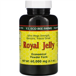 Y.S. Eco Bee Farms, Маточное молочко, экономичная порошковая форма, 60 000 мг (2,1 унции)
