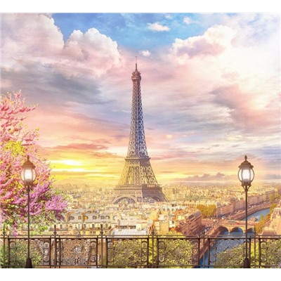 3D Фотообои «Весенний Париж»