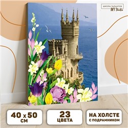 Картина по номерам на холсте с подрамником «Замок» 40×50 см