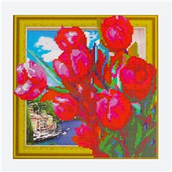 Алмазная картина «Букет тюльпанов»
