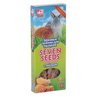 Палочки Seven Seeds для грызунов, медовые, 3 шт., 90 г
