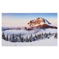 Картина на холсте "Зимняя свежесть гор" 60х100 см