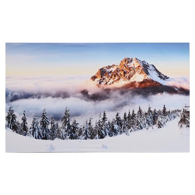Картина на холсте "Зимняя свежесть гор" 60х100 см