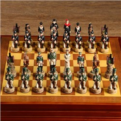 Шахматные фигуры "Отечественная война", h короля=8 см, h пешки=6 см