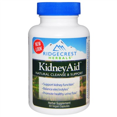RidgeCrest Herbals, Kidney Aid, 60 Vegan Capsules