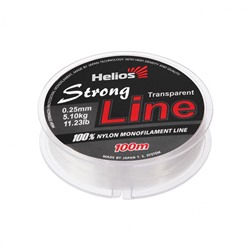 Леска Helios Strong Line 0,25мм 100м Transparent Nylon HS-SLT-25/100