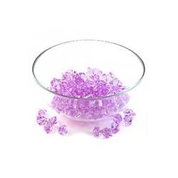 Украшения для вазы "Кристалл" фиолетовый, пластик 0,3 кг 2х1,5см SH