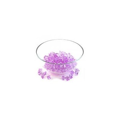Украшения для вазы "Кристалл" фиолетовый, пластик 0,3 кг 2х1,5см SH