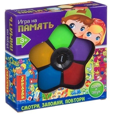 Настольная семейная игра Bondibon "НА ПАМЯТЬ", BOX 16х16х4см, арт.999-410B.