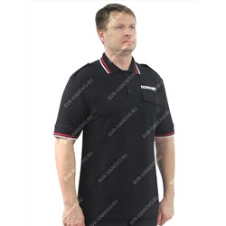 Рубашка Поло Полиция цв.Чёрный с карманом