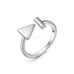 Кольцо на фалангу из родированного серебра 11926р