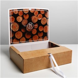 Коробка складная двухсторонняя «Мужская», 31 × 24,5 × 9 см