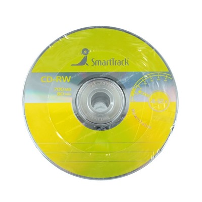 Диск CD-RW SmartTrack, 4-12x, 700 Мб, Спайка, 100 шт