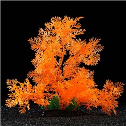 Растение искусственное аквариумное, 28 см, оранжевое