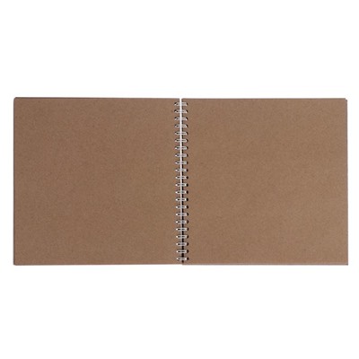 Альбом для зарисовок 19 х 19 см, 60 листов на гребне Sketchbook, блок крафт-бумага 80 г/м²