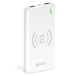 Мобильный аккумулятор Hiper PowerBank SX8000 Li-Pol 8000mAh 2.1A+1A 2xUSB белый