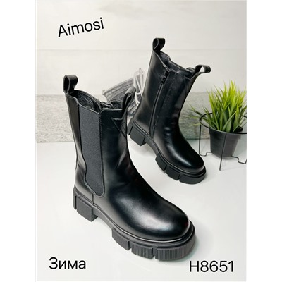 Женские ботинки H8651 черные