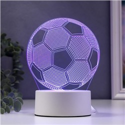 Светильник "Футбольный мяч" LED RGB от сети 9,5x12,5x16 см