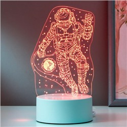Светильник "Космонавт" LED RGB от сети 9,5х10х21 см