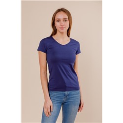 Женская футболка B165 темно-синяя