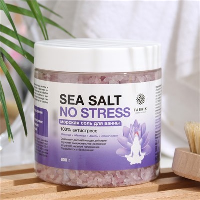 Соль для ванны морская "Sea Salt" No Stress, 600 г