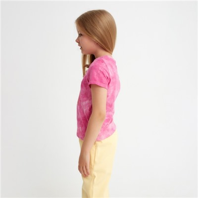Футболка для девочки «Дейзи Дак», Disney, «Тай-дай», рост 86-92 см, цвет розовый