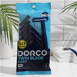 Станок для бритья одноразовый Dorco TD 708, 2 лезвия, 5+1 шт.