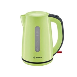Чайник электрический Bosch TWK7506, пластик, 1.7 л, 2200 Вт, зелёный