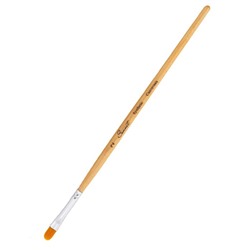 Кисть Синтетика Овальная ЗХК Сонет № 2 (5мм), короткая ручка с покрытием лака