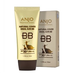 ANJO Professional  УЛИТОЧНЫЙ МУЦИН BB крем для лица Natural Cover Snail Sun BB SPF50+PA+++, 50 мл