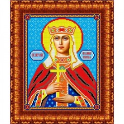 Ткань-схема для вышивания бисером "Святая Княгиня Людмила" А4 (кби 4035)