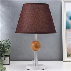 Настольная лампа Eniya, 1х40Вт Е27, цвет коричневый