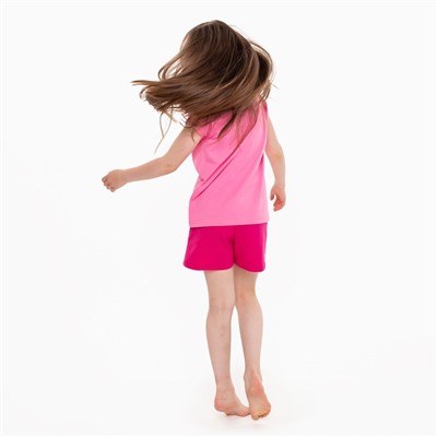 Пижама для девочки, цвет розовый/фуксия, рост 104 см