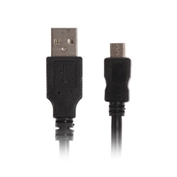 Кабель 5bites, micro USB - USB, 1 А, 0,5 м, черный