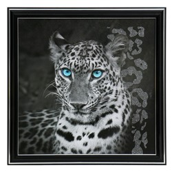 Картина "Леопард"  25х25(28х28) см