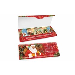 Новогодний шоколадный набор с пожеланиями Ретро Дед Мороз